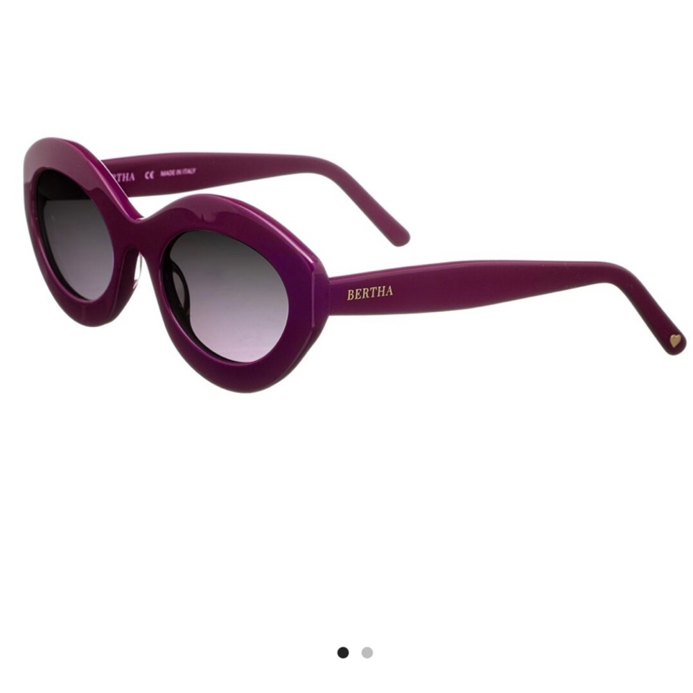 Bertha Severine Polarized Purple Women's Sunglasses Cateye